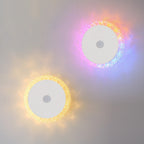 Applique murale LED Halo, détail du matériau