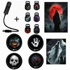 Planche des disques de projection Halloween et câble de recharge